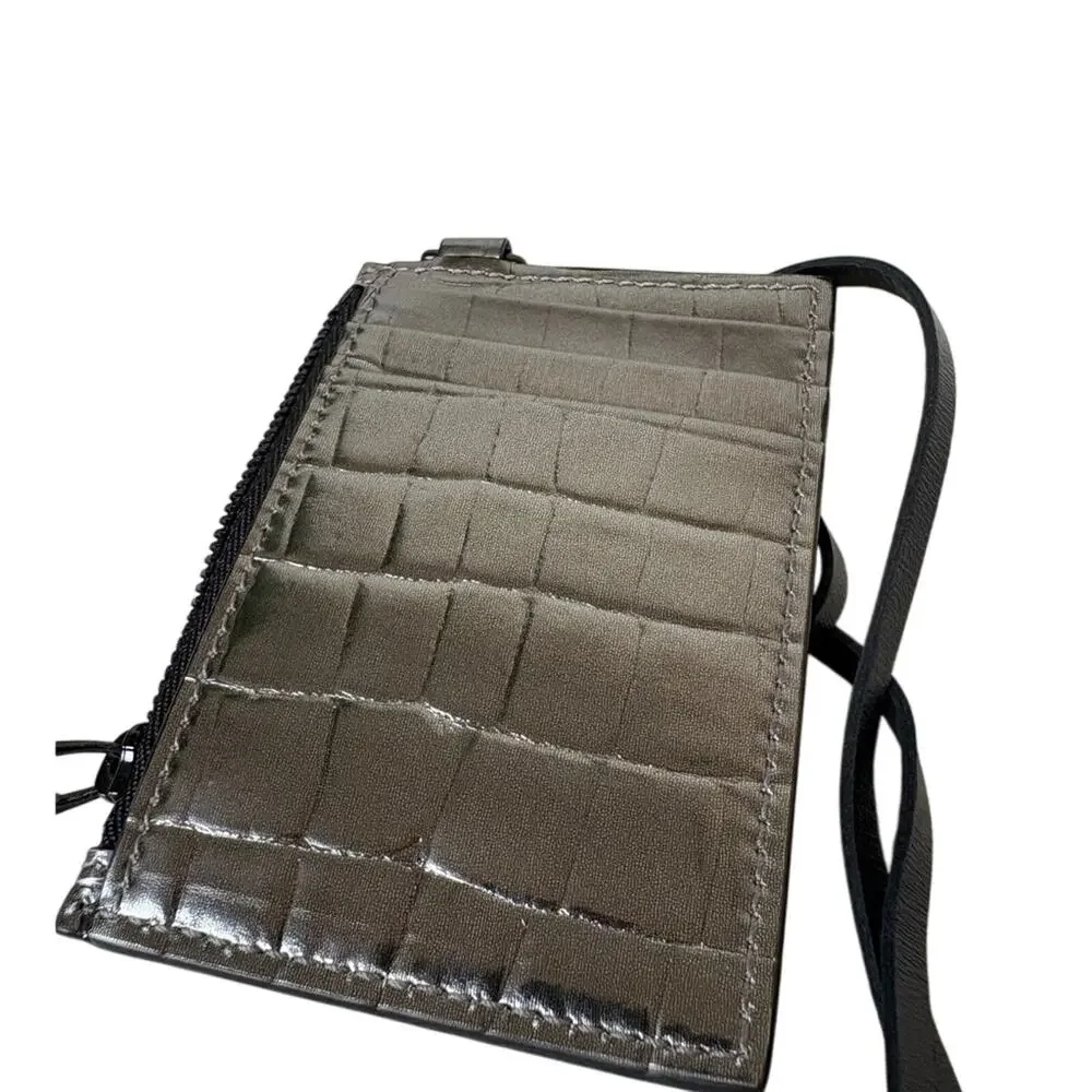 sale ends 5/13 Alexander McQueen Metallic Quilted cardholder